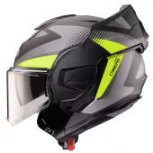 Kask składany Caberg Trip Lunar matt black/grey/yellow fluo
