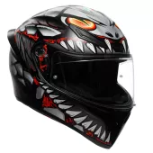Integralny kask AGV K1 S E2206 LYZARD MATT BLACK/GREY/RED