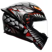 Integralny kask AGV K1 S E2206 LYZARD MATT BLACK/GREY/RED