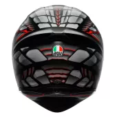 Integralny kask AGV K1 S E2206 LYZARD MATT BLACK/GREY/RED
