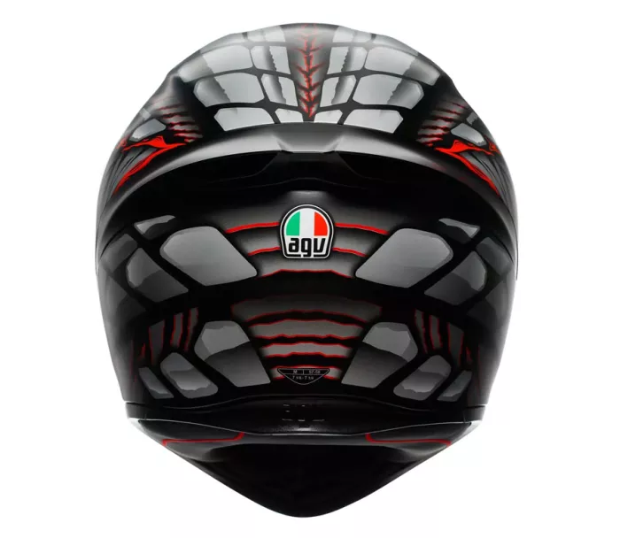 Integralny kask AGV K1 S E2206 LYZARD MATT BLACK/GREY/RED