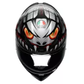 Integralny kask AGV K1 S E2206 LYZARD MATT BLACK/GREY/RED