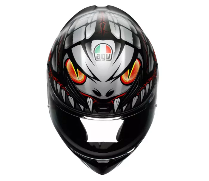 Integralny kask AGV K1 S E2206 LYZARD MATT BLACK/GREY/RED