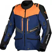 Kurtka motocyklowa Macna Domane granatowo-pomarańczowo-czarna męska, rozmiar XL