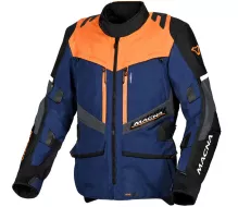 Kurtka motocyklowa Macna Domane granatowo-pomarańczowo-czarna męska, rozmiar XL