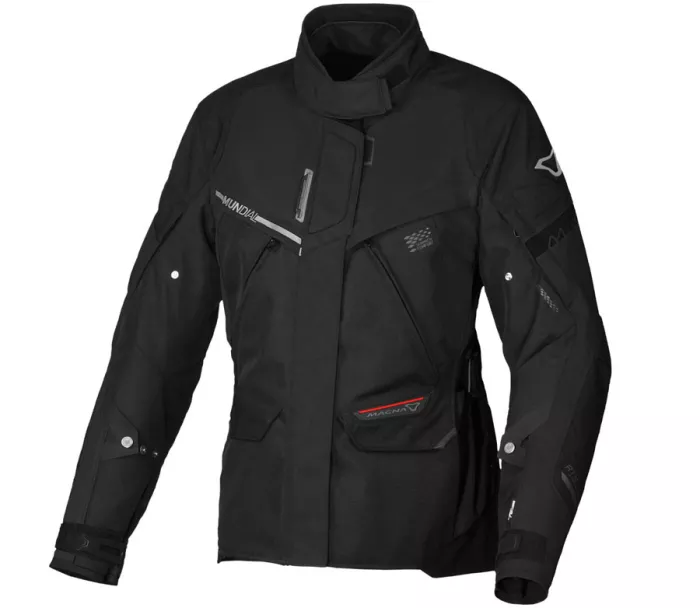 Damska kurtka motocyklowa Macna Mundial czarna rozmiar 2XL