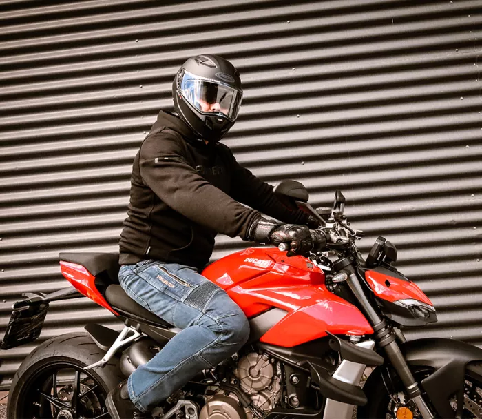 Pańskie motocykle Trilobite Parado doublelayer AAA regular fit blue level 2
