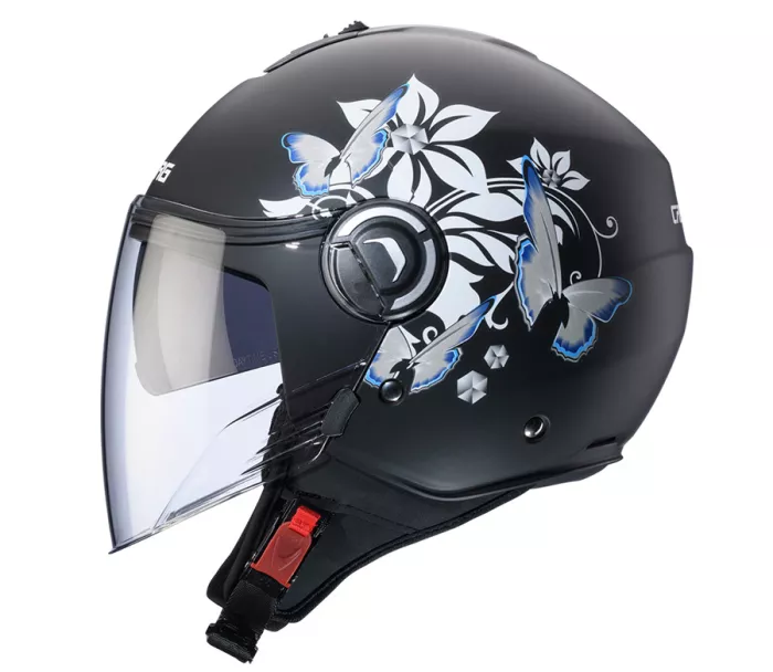 Kask otwarty Caberg Riviera V4X Mia matt black/white/grey