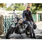 Damskie jeansy motocyklowe Trilobite Micas Urban szare rozmiar 28