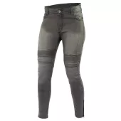 Damskie jeansy motocyklowe Trilobite Micas Urban szare rozmiar 28