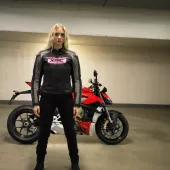 Kurtka damska XRC Moos 2.0 HLT leather blk/pink/grey