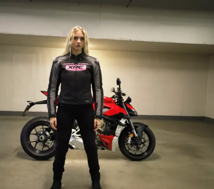 Kurtka damska XRC Moos 2.0 HLT leather blk/pink/grey