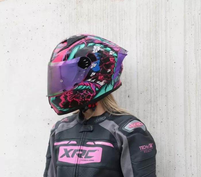 Kask motocyklowy XRC Macudo pink