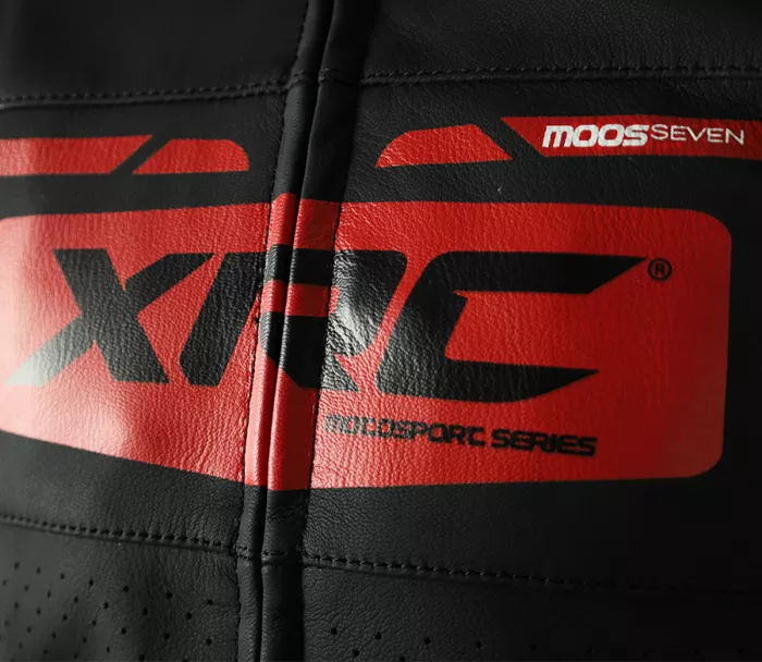 XRC Moos 2.0 HLT men leather jacket blk/red/wht vel. 56