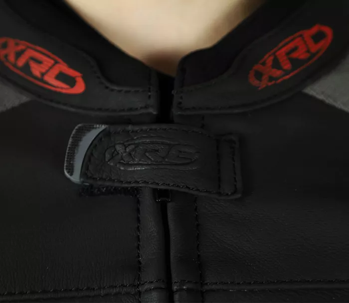 XRC Moos 2.0 HLT men leather jacket blk/red/wht vel. 56