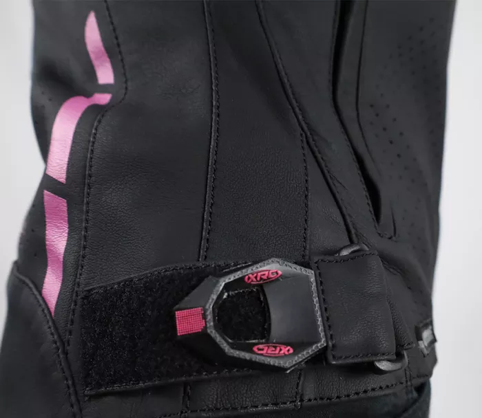 XRC Moos 2.0 HLT ladies leather jacket blk/pink/grey vel. 52