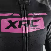 XRC Moos 2.0 HLT ladies leather jacket blk/pink/grey vel. 52