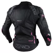 XRC Moos 2.0 HLT ladies leather jacket blk/pink/grey vel. 52