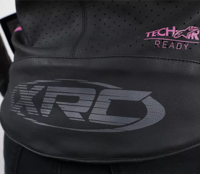 XRC Moos 2.0 HLT ladies leather jacket blk/pink/grey vel. 52
