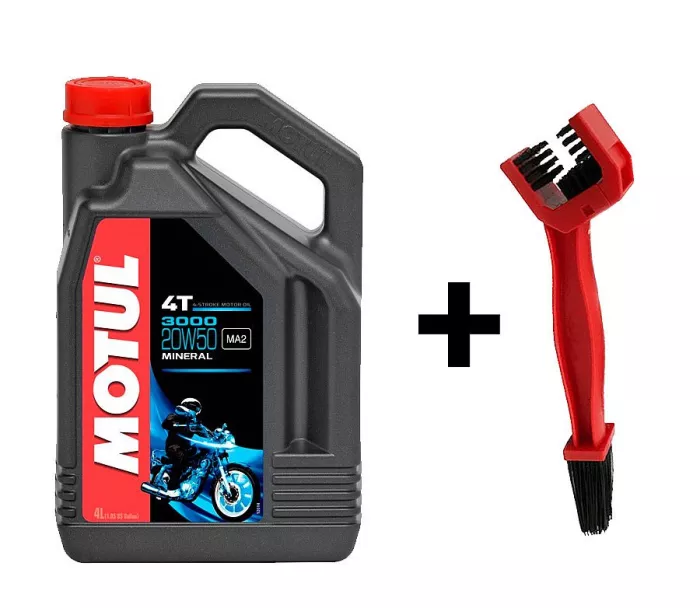 Motul 3000 20W50 4L + szczotka łańcuchowa