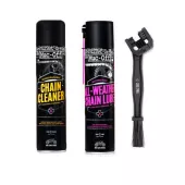 Muc-Off 21069 MOTORCYCLE Chain Care Kit - Zestaw do czyszczenia i smarowania łańcucha