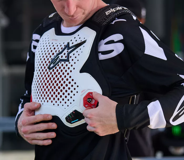 Alpinestars Tech-Air MX white vest vel. S