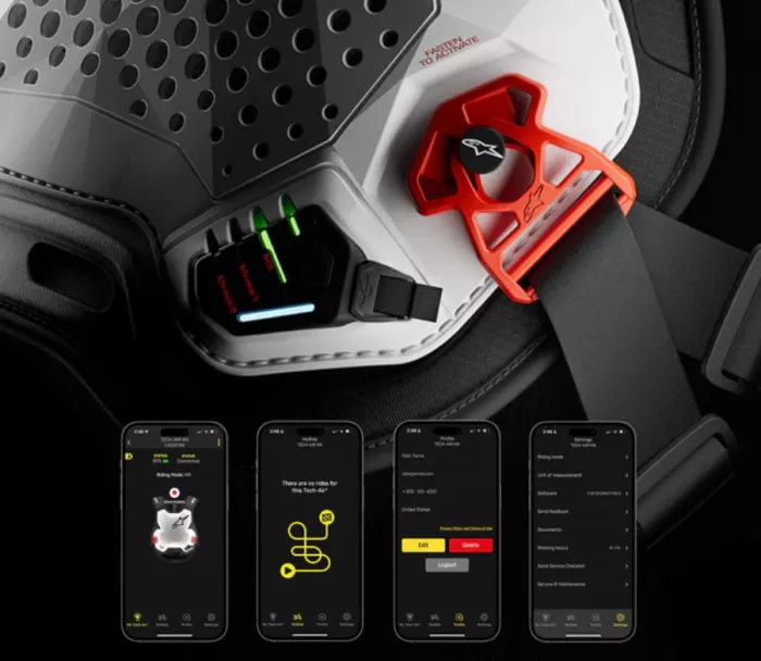 Alpinestars Tech-Air MX white vest vel. S