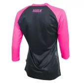 Koszulka dziewczęca Nabajk Ancze jersey 3/4 sleeve black/pink