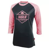 Koszulka damska Nabajk Ancze 3/4 sleeve black/old pink