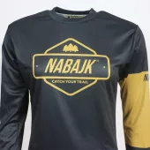 Damska koszulka Nabajk Deshtny long sleeve black/gold