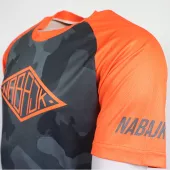 Męska koszulka Nabajk Shpindler short sleeve black camo/orange