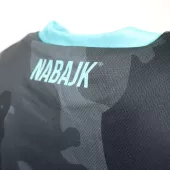 Koszulka damska Nabajk Shpindler short sleeve black camo/turquoise