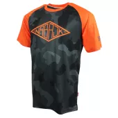 Męska koszulka Nabajk Shpindler short sleeve black camo/orange