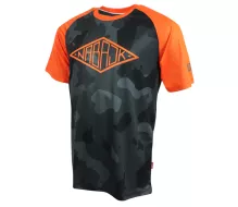 Męska koszulka Nabajk Shpindler short sleeve black camo/orange