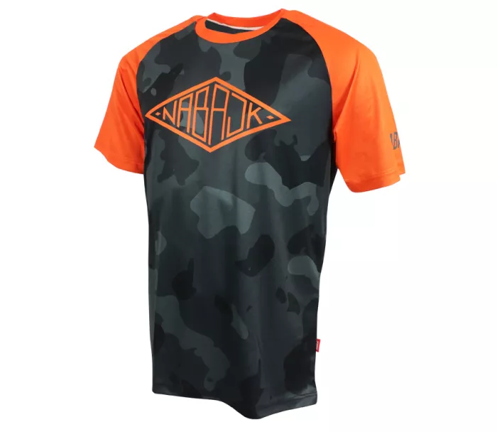 Nabajk Shpindler men jersey short sleeve black camo/orange M