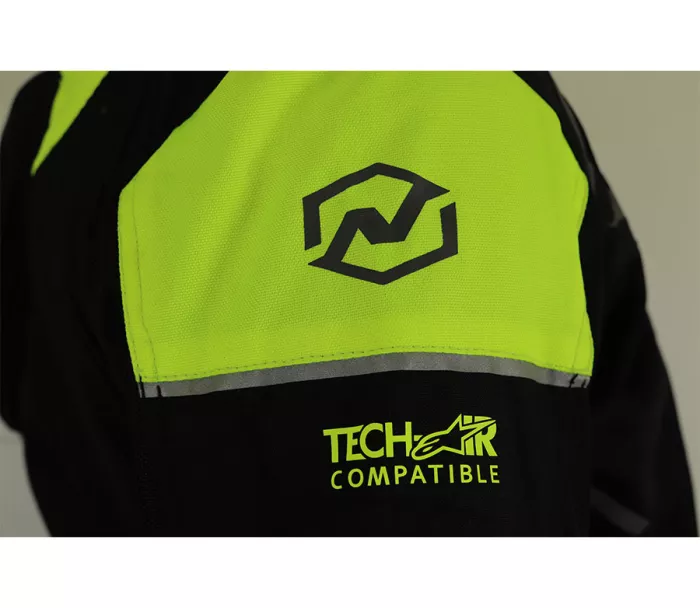 Kurtka motocyklowa Nazran California 2.0 czarna / fluo kompatybilna z Tech-air rozmiar L