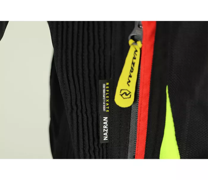 Kurtka motocyklowa Nazran California 2.0 czarna / fluo kompatybilna z Tech-air rozmiar L