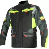Kurtka motocyklowa Nazran Moritz 2.0 czarna / szara / fluo rozmiar 2XL