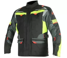 Kurtka motocyklowa Nazran Moritz 2.0 czarna / szara / fluo