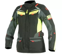 Damska kurtka motocyklowa Nazran Moritz 2.0 czarna / szara / fluo