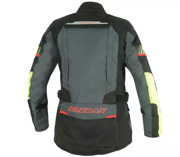 Damska kurtka motocyklowa Nazran Moritz 2.0 czarna / szara / fluo rozmiar S