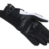 Damskie rękawice motocyklowe Nazran Stunt 2.0 z czaszką biało/czarno/różowe
