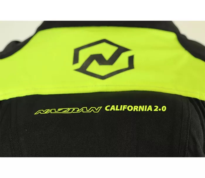 Kurtka motocyklowa Nazran California 2.0 czarna / fluo kompatybilna z Tech-air rozmiar L