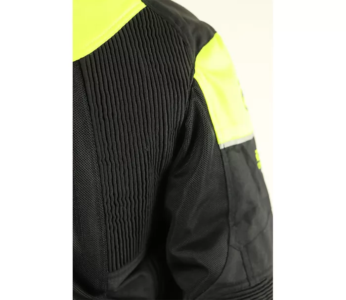 Kurtka motocyklowa Nazran California 2.0 czarna / fluo kompatybilna z Tech-air rozmiar L