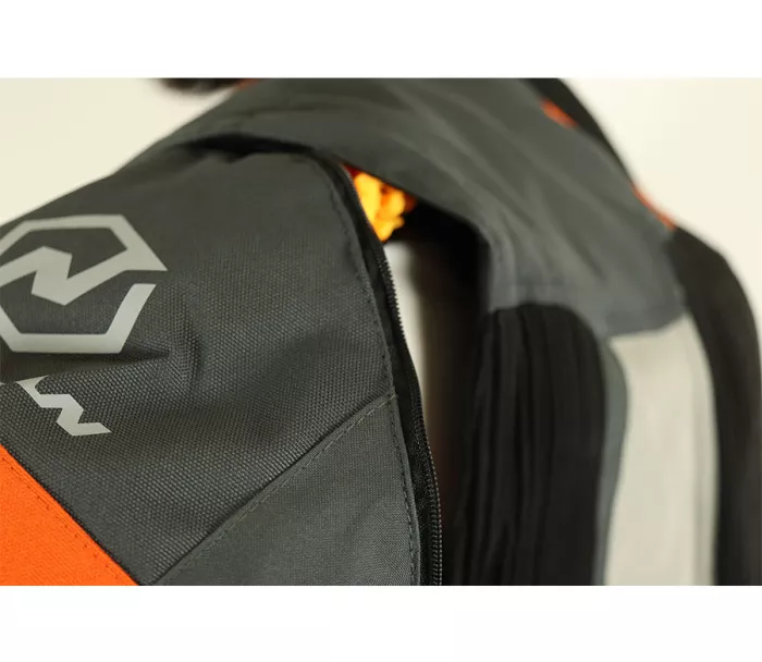 Kurtka motocyklowa Nazran Cavell Dakar pomarańczowo-szara kompatybilna z Tech-Air®