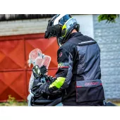 Kurtka motocyklowa Nazran Moritz 2.0 czarna / szara / fluo