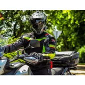 Kurtka motocyklowa Nazran Moritz 2.0 czarna / szara / fluo