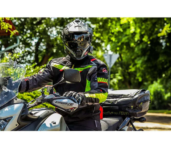 Kurtka motocyklowa Nazran Moritz 2.0 czarna / szara / fluo