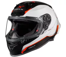 Kask motocyklowy NEXX X.R3R CARBON biało-czerwony rozmiar XL