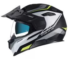Kask motocyklowy NEXX X.VILIJORD HIKER biały / neonowy rozmiar MT XS